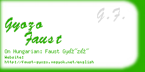 gyozo faust business card